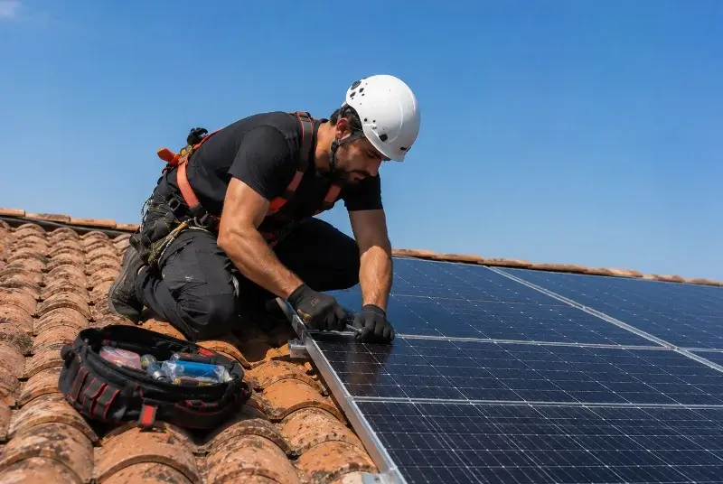 Maintenance et monitoring de panneaux solaires à Champanges