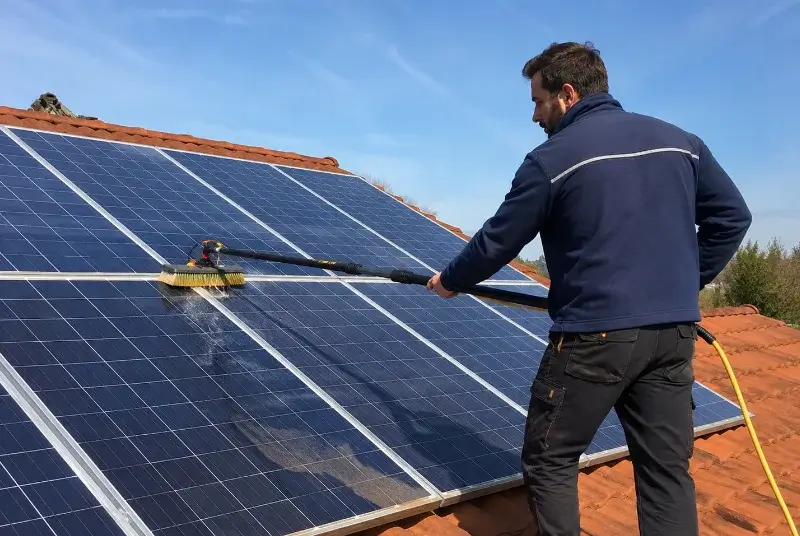 Nettoyage et entretien de panneaux solaires à Champanges
